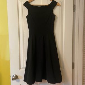 Saint black vintage inspired swing dress with pink tulle underlay - PROM?!?